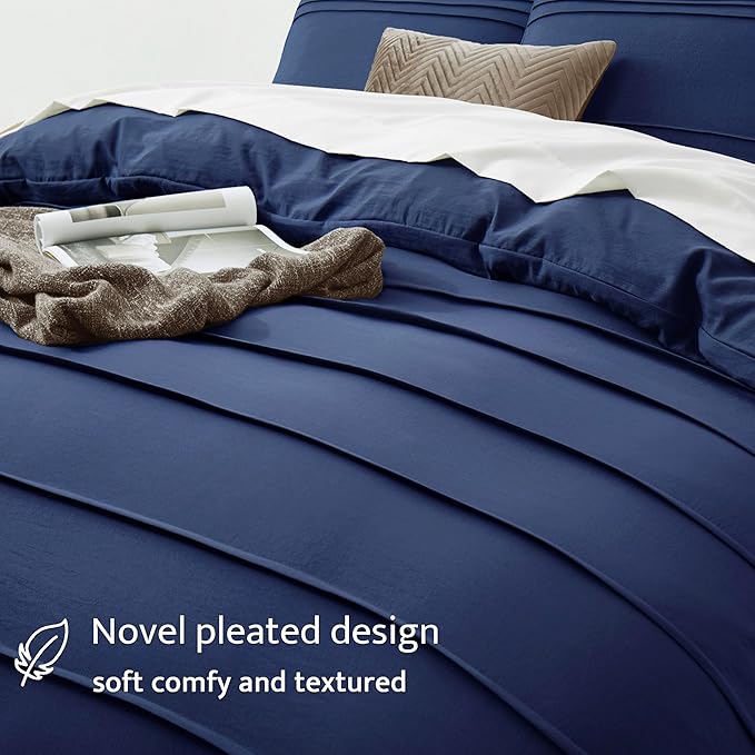 Oli Anderson Navy Blue Duvet Cover King Size - Image 3