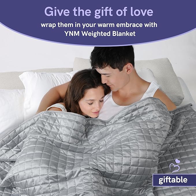 YnM Cooling Weighted Blanket for Adults, 50lbs Heavy Bed Throw Comforter - Image 7