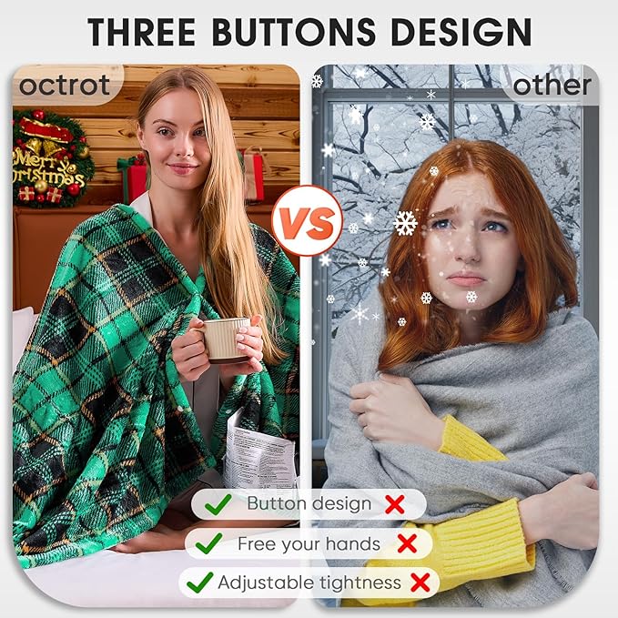 Heated Electric Blanket Queen Size, 84X90 Christmas Blanket - Image 7