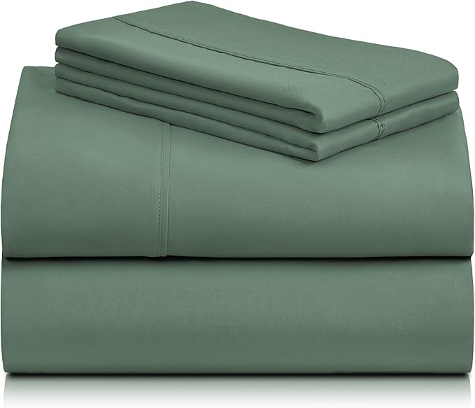 LuxClub 4 PC King Sheet Set, Breathable Luxury Bed Sheets, Deep Pockets 18" - Image 8