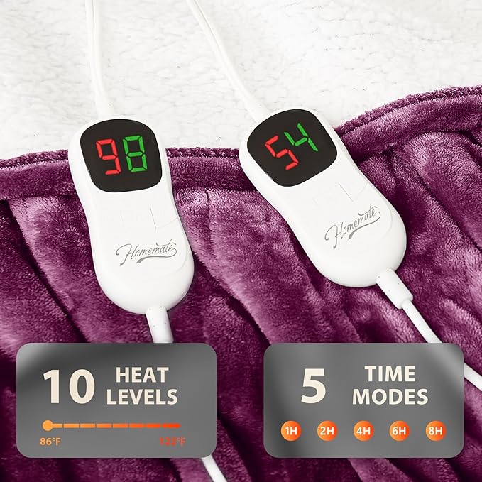 Homemate Electric Heated Blanket Queen - Image 4
