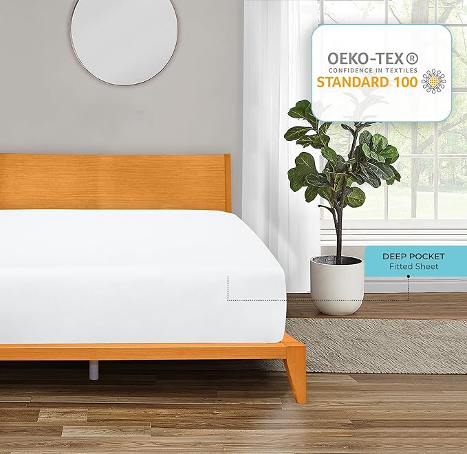 Royale Linens Fitted Sheet King - Image 7