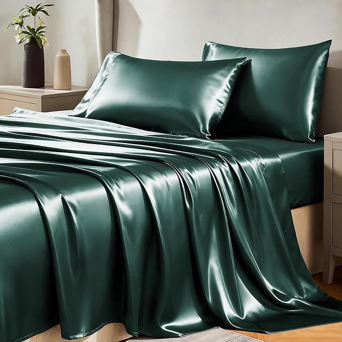 CozyLux Satin Sheets Full Size Sheets by CozyLux