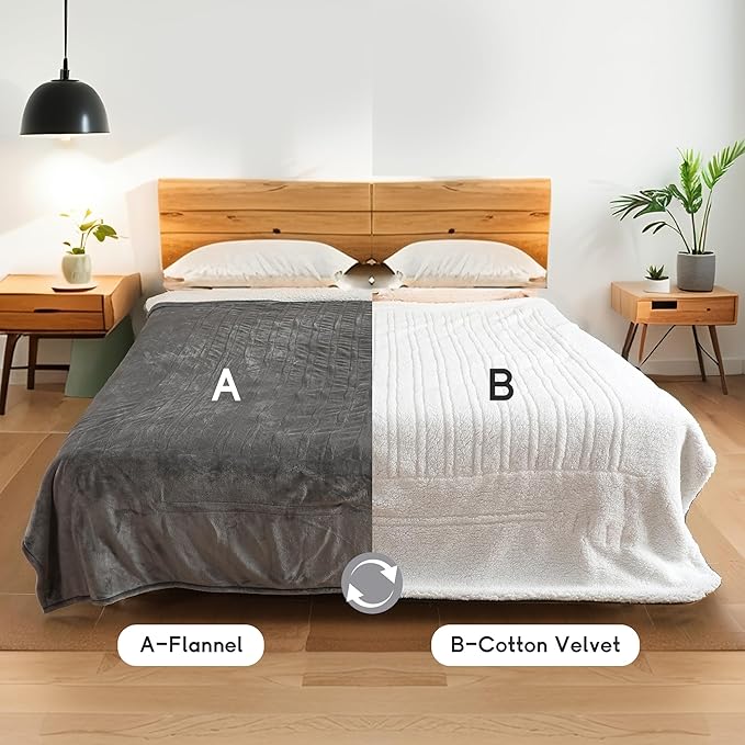 Heated Blanket Electric Blanket Queen Size 84''x90'' - Image 5