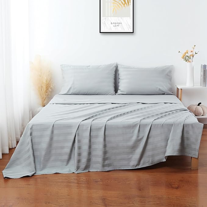 Flat Sheet Only 2 Pack, Twin Size 400 Thread Count 100% Egyptian Cotton Flat - Image 4