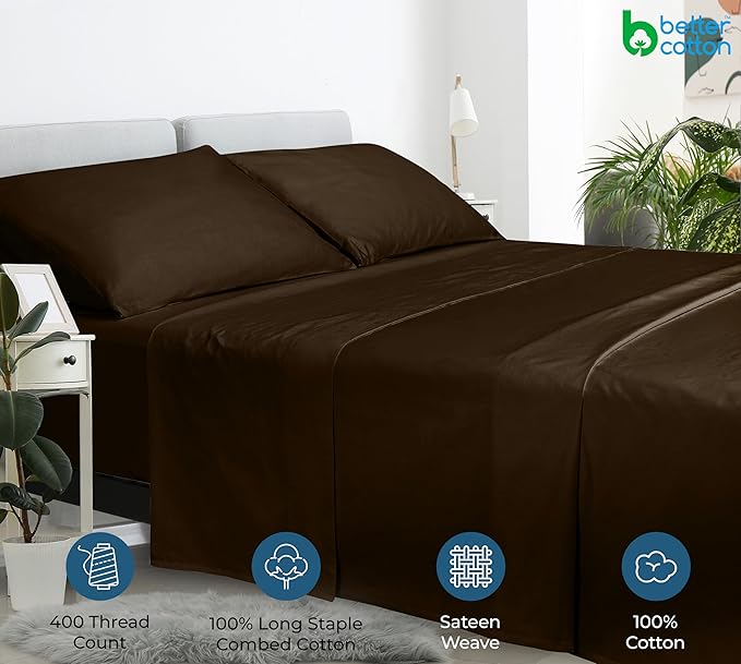 400 Thread Count 100% American Grown Cotton Flat Sheet - Image 7