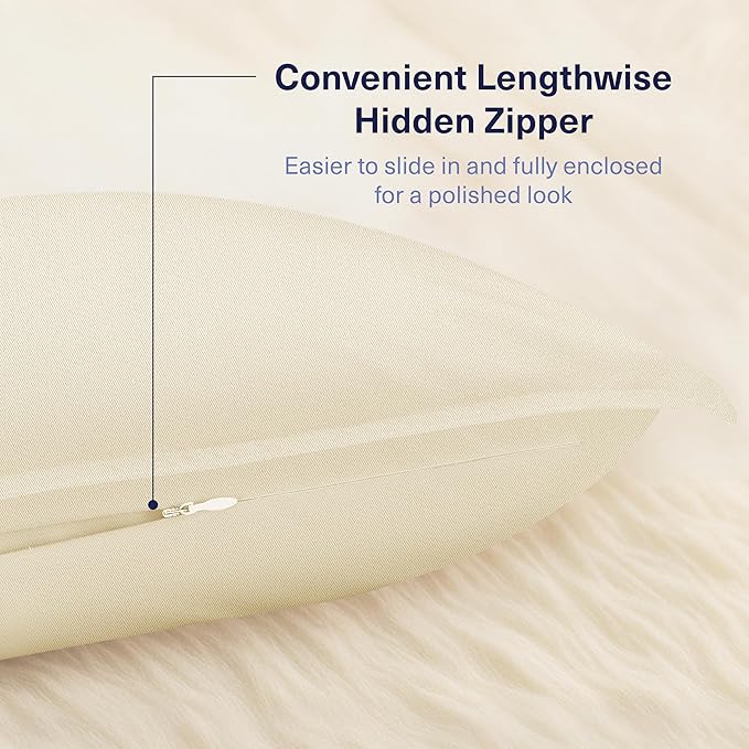 Kickoff Viscose Bamboo Pillowcase, 100% Organic Hidden Zippered Viscose Bamboo - Image 4