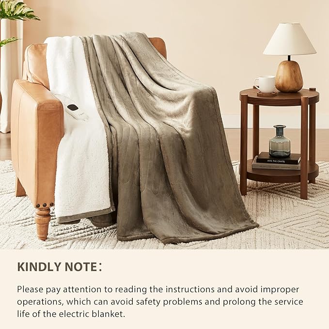 Homemate Electric Heated Blanket Queen Size - Image 6