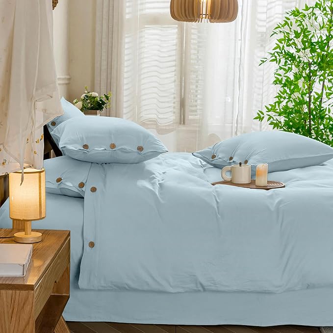 JELLYMONI Cotton Duvet Cover Cal King Size - Image 7