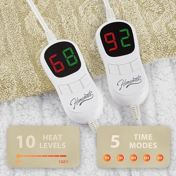 Homemate Electric Heated Blanket Queen - Image 4