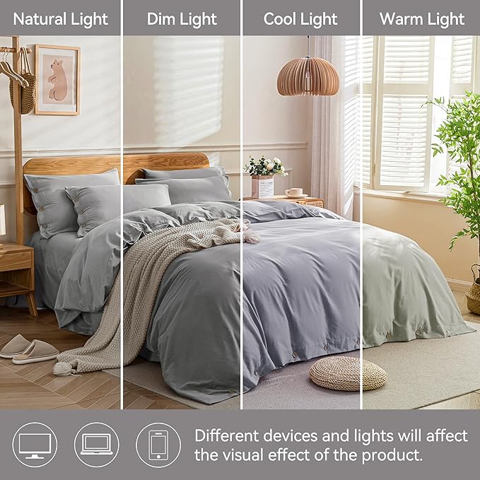 JELLYMONI Cotton Duvet Cover King Size - Image 9