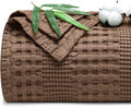 PHF Cooling Waffle Blanket King Size, Lightweight 60% Rayon from Bamboo & 40% by PHF