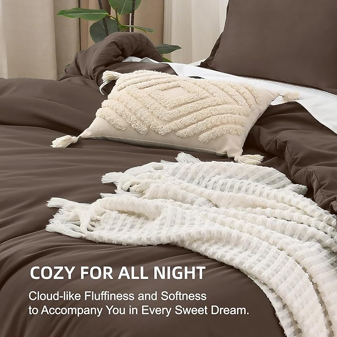 Litanika Chocolate Comforter California King Size, 3 Pieces Cal King - Image 7