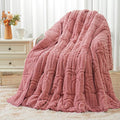 Wemore Jacquard Fleece Weighted Blanket Queen Size 60" x 80" 15lbs, Ultra Soft by WemoreDirect