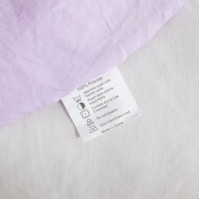ROSGONIA King Size Comforter Set Lavender, Soft Bedding Lightweight Bedspread - Image 7