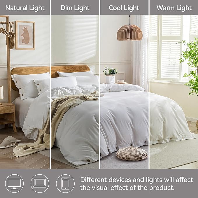 JELLYMONI Cotton Duvet Cover Twin XL Size - Image 9