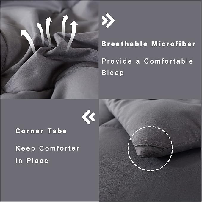 DOWNCOOL Queen Comforter Set -All Season Bedding Comforters Sets - Image 5