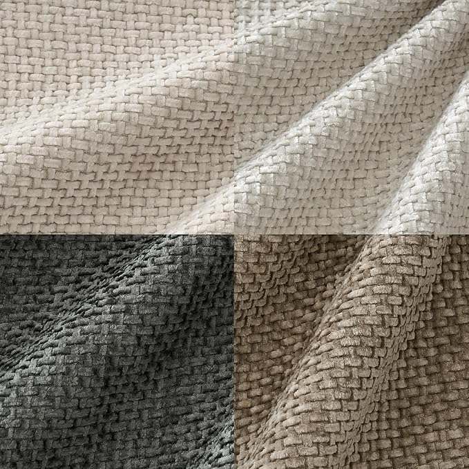 MIULEE Pack of 4 Couch Throw Pillow Covers 24x24 Inch Neutral Soft Decorative - Image 2