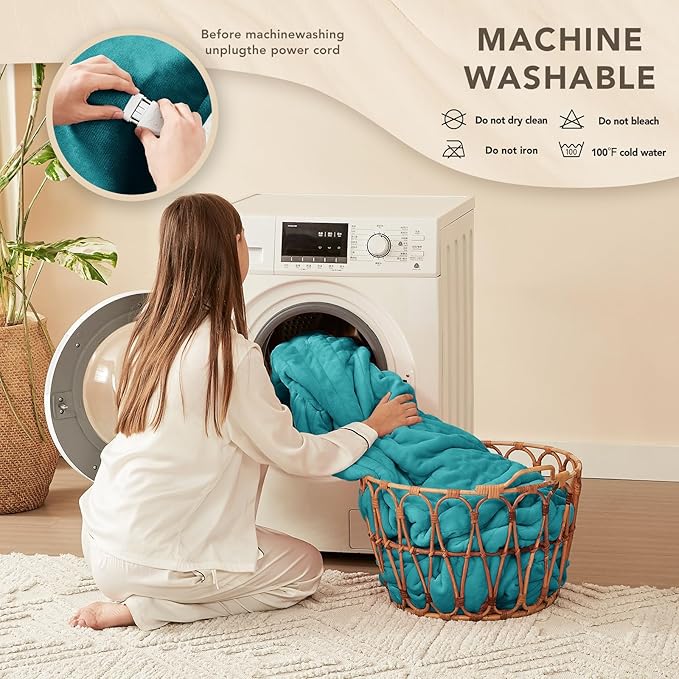 Homemate Electric Heated Blanket Full Size - Image 7