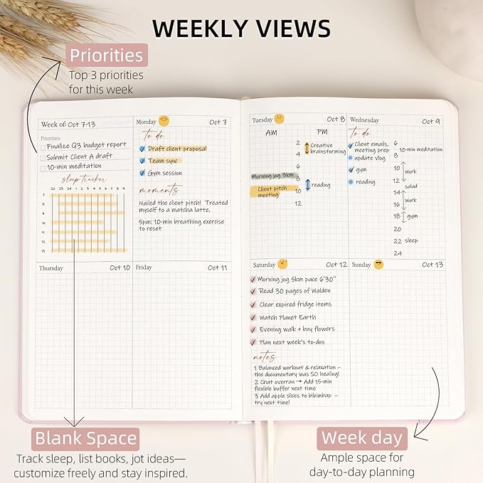 2026 Planner - Undated Monthly, Weekly & Daily Planner - Image 4