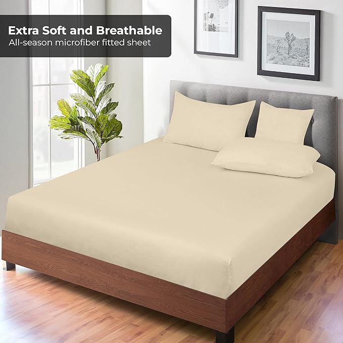 Royale Linens Fitted Sheet Twin - Image 4