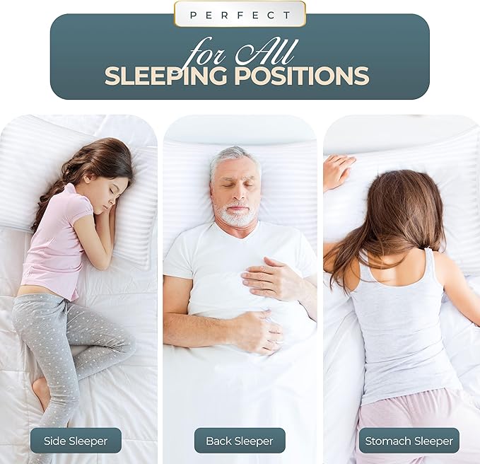 Utopia Bedding Bed Pillows for Sleeping Standard Size, Down Alternative Pillow - Image 3