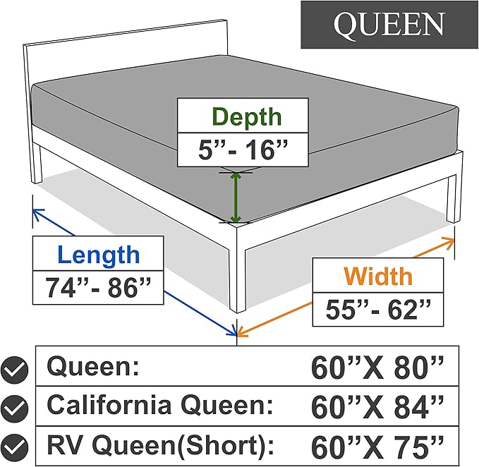 Stretch Queen Size Fitted Sheet Only - Image 6