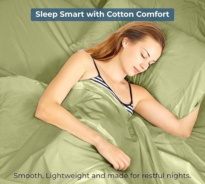 Royale Linens 100% Organic Cotton Twin XL Flat Sheet Only - Image 9