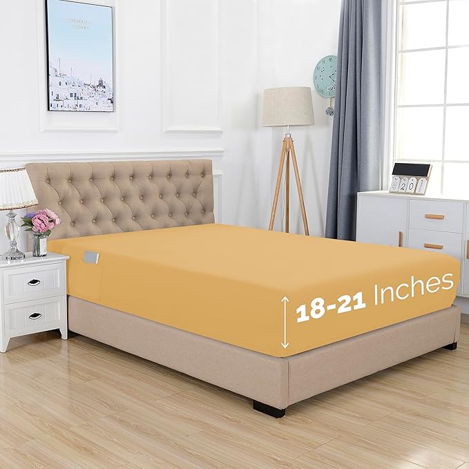 Elegant Comfort 1500 Premium Hotel Quality 18-21 Inches Deep by ELEGANTCOMFORT