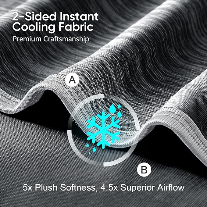 KMUSET Cooling Blanket King Size, Double Sided Summer Cooling Blankets - Image 3