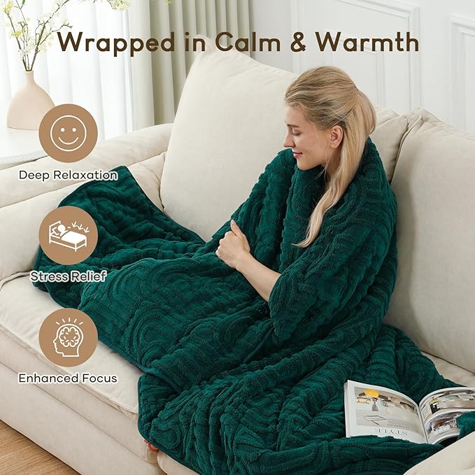 Cottonblue Jacquard Weighted Blanket - Image 6