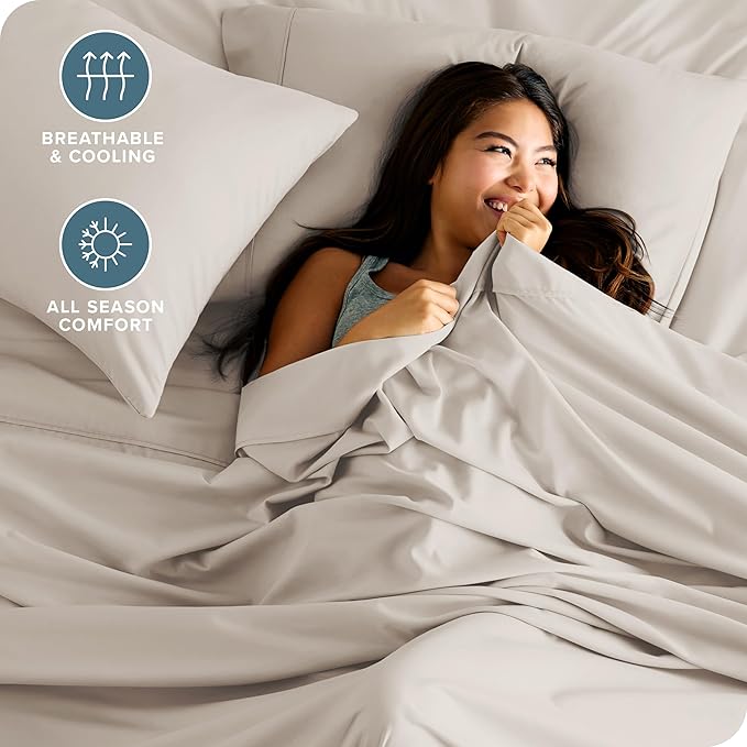 Bare Home Split Head Flex King Sheet Set - Image 4