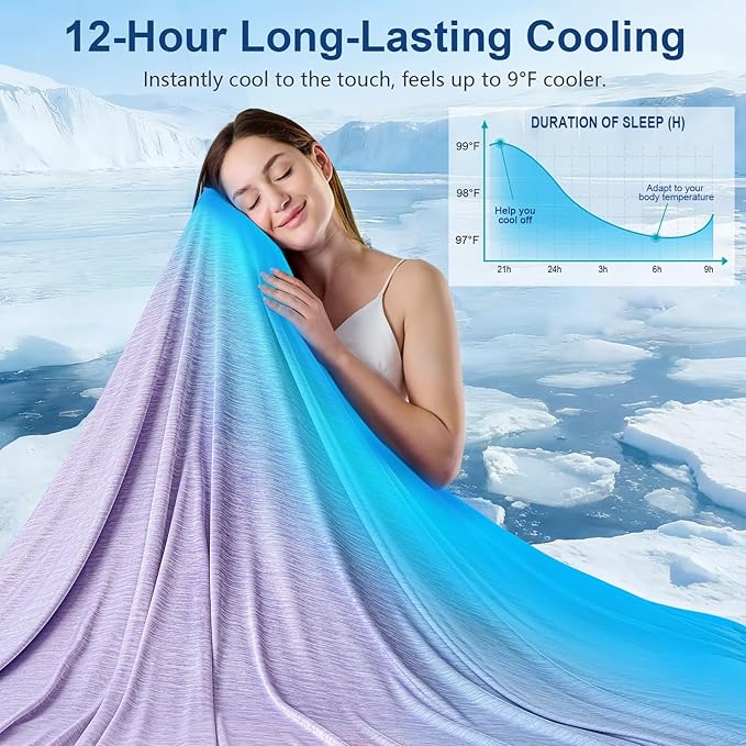 KMUSET Cooling Blanket Twin XL, Double Sided Summer Cooling Blankets - Image 2