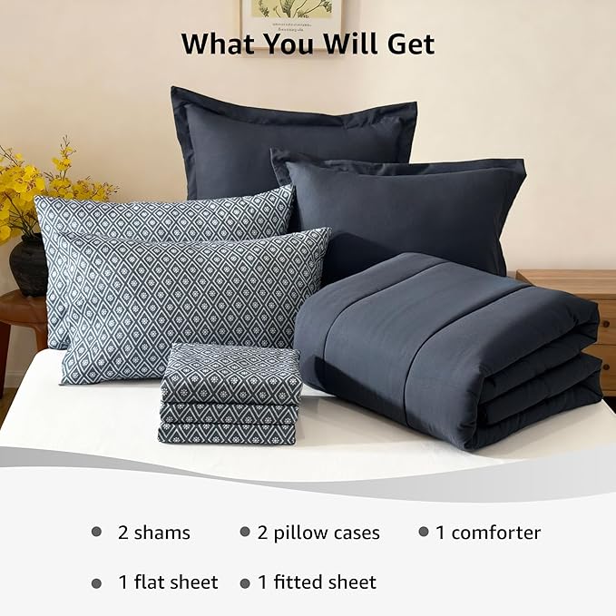 Monbix Queen Comforter Set - Image 7