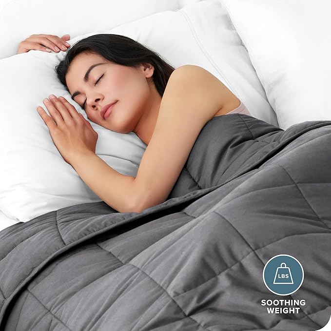Bare Home Weighted Blanket Twin or Full Size 7lb - Image 2