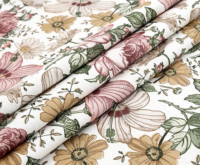 SLEEPBELLA Duvet Cover Set, 600 Thread Count Cotton Pink & Yellow & Beige - Image 4