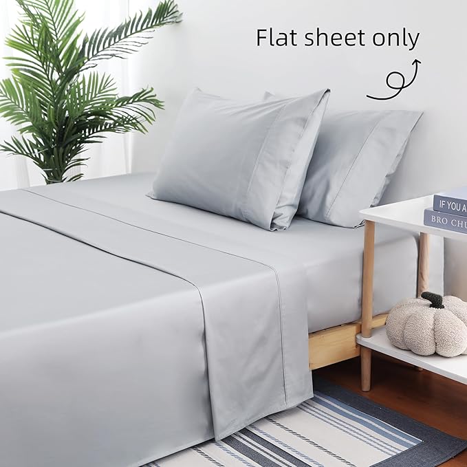 Flat Sheet Only King Size, 400 TC 100% Egyptian Cotton Flat Sheet - Image 8