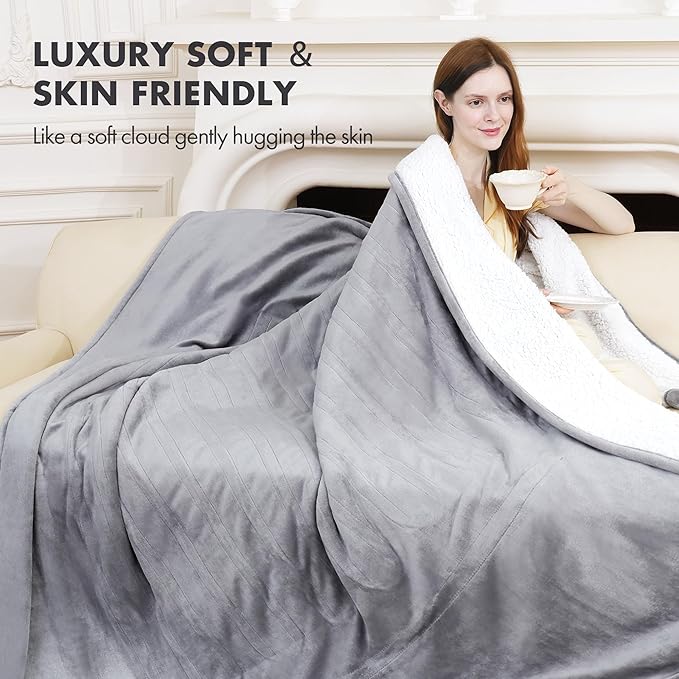 Electric Heated Blanket Twin 62" x 84" - Image 4