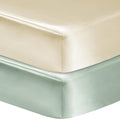 GUNTAIL 2 Pack Satin Soft Crib Sheet by GUNTAIL
