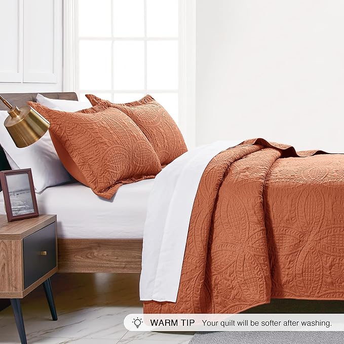 Love's cabin Quilts for Queen Bed Umber Bedspreads - Image 4