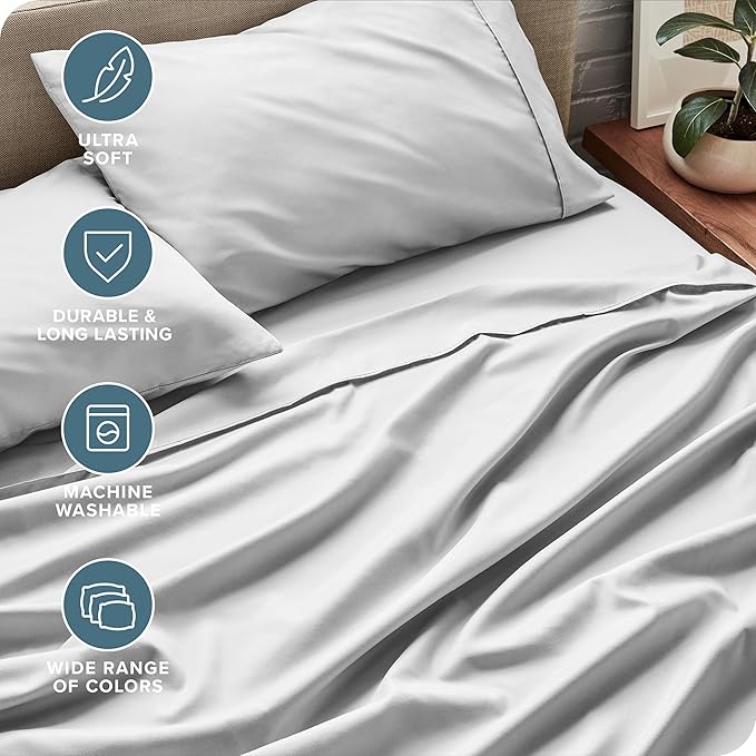 Bare Home Split Head Flex King Sheet Set - Image 5