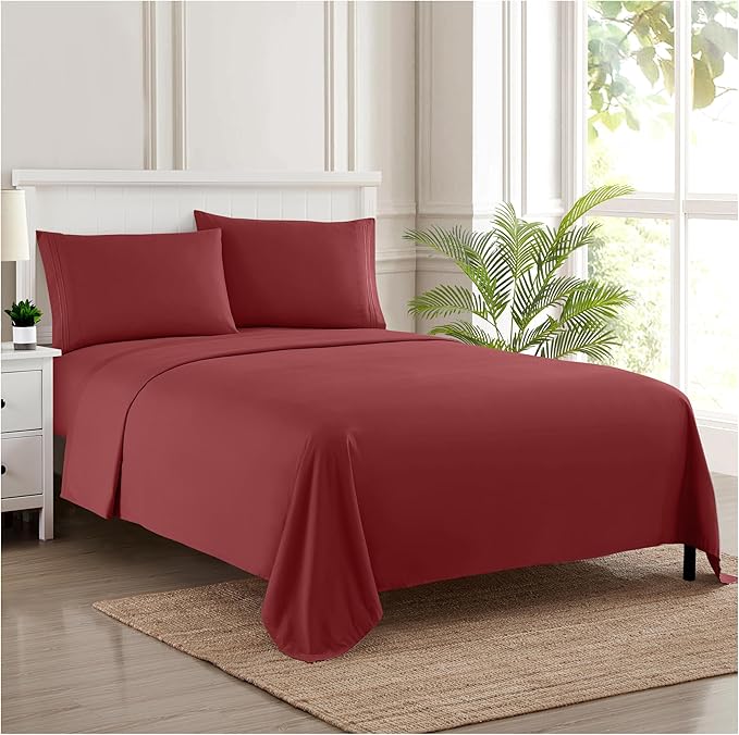 Twin Sheets - Breathable Luxury Sheets - 1800 Supreme Collection Extra Soft by SweetHomeCollection