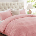 Cozyide Pink Duvet Cover King Size, 3 Pieces Bedding Duvet Covers, Soft by cozyide