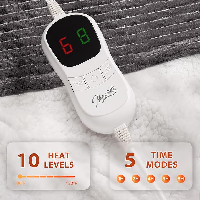 Homemate Electric Heated Blanket Twin Size - Image 4