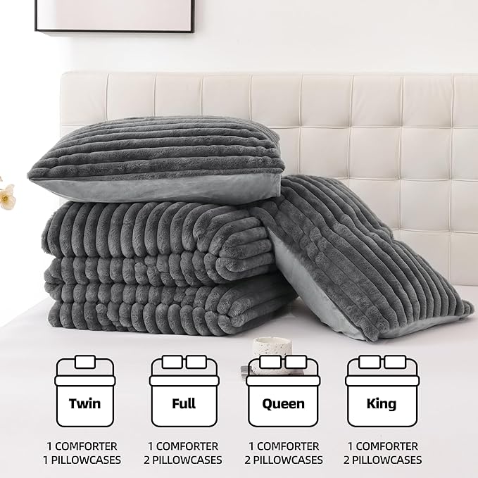 Smoofy Fluffy Twin Comforter Sets 2 Pieces - Image 7