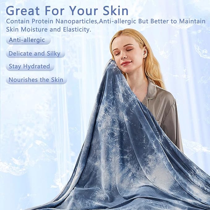 Topcee Cooling Blanket for Hot Sleepers and Night Sweats, 100% Oeko-Tex - Image 2