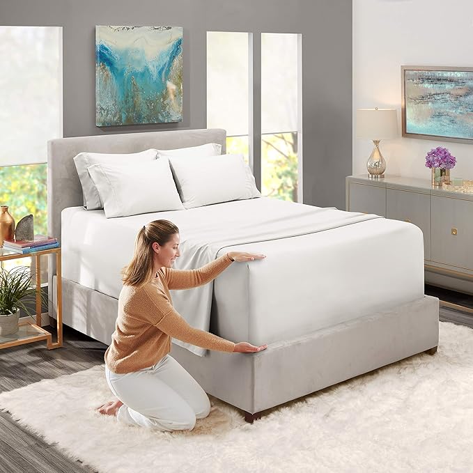 Hearth & Harbor 6Pc King Size Bed Linen Set - Image 3