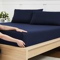 Queen Fitted Sheet Only with Full Elastic & Built in Corner Sheet Straps to by SweetHomeCollection