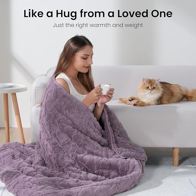 Drewin 15 lbs Weighted Blanket Queen Size, 60 x 80 inches, Dual Sided Soft - Image 4