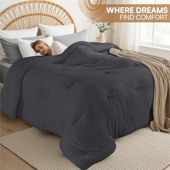 Utopia Bedding Comforters Queen Size, All Season Duvet Insert, Down Alternative - Image 4
